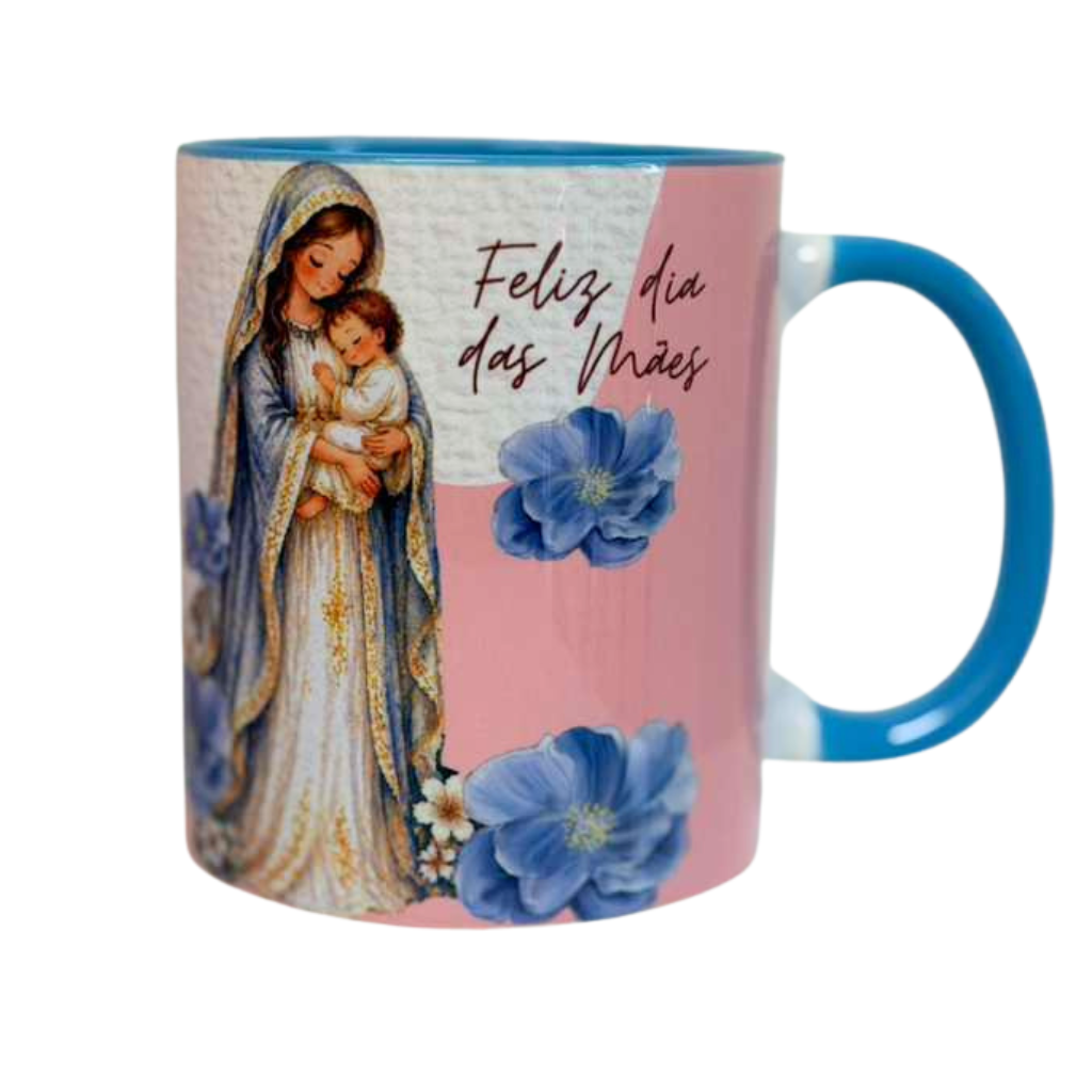 Kit Presente Dia das Mães – Nossa Senhora (Edição Azul Delicada)