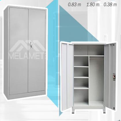ESTANTE METALICO  PUERTA 1.80 A x 0.83 L  x 0.38 F