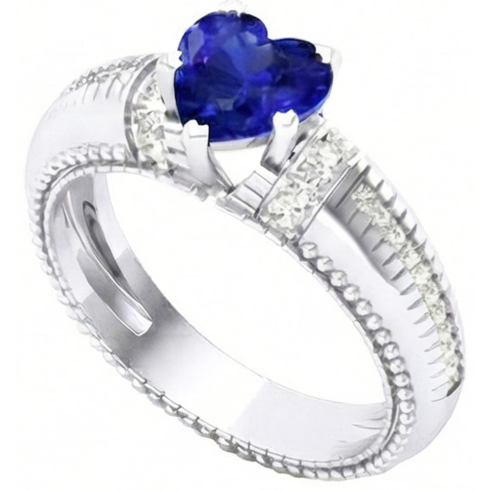 echte round diamant 2karaat ring vooraanzicht