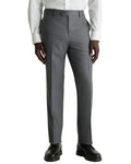 DexonMen classic fit men's grey casual pants, wrinkle free office trousers with all-season comfort