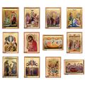 Set of 12 Festal Icons (Dodekaorto)
