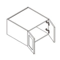 Domain Cabinets Cali 30" x 15" With 2 Doors White Wooden Shaker Wall Refrigerator Cabinet