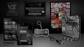 The Evercade VS Limited Founder Edition also comes with exclusive accessories: Certificate of Authenticity Two Exclusive Art Cards Exclusive Founder Edition Poster Steel Book Cartridge Holder Founder Edition Keyring Exclusive Packaging