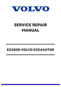 EC200D VOLVO EXCAVATOR SERVICE REPAIR MANUAL PDF