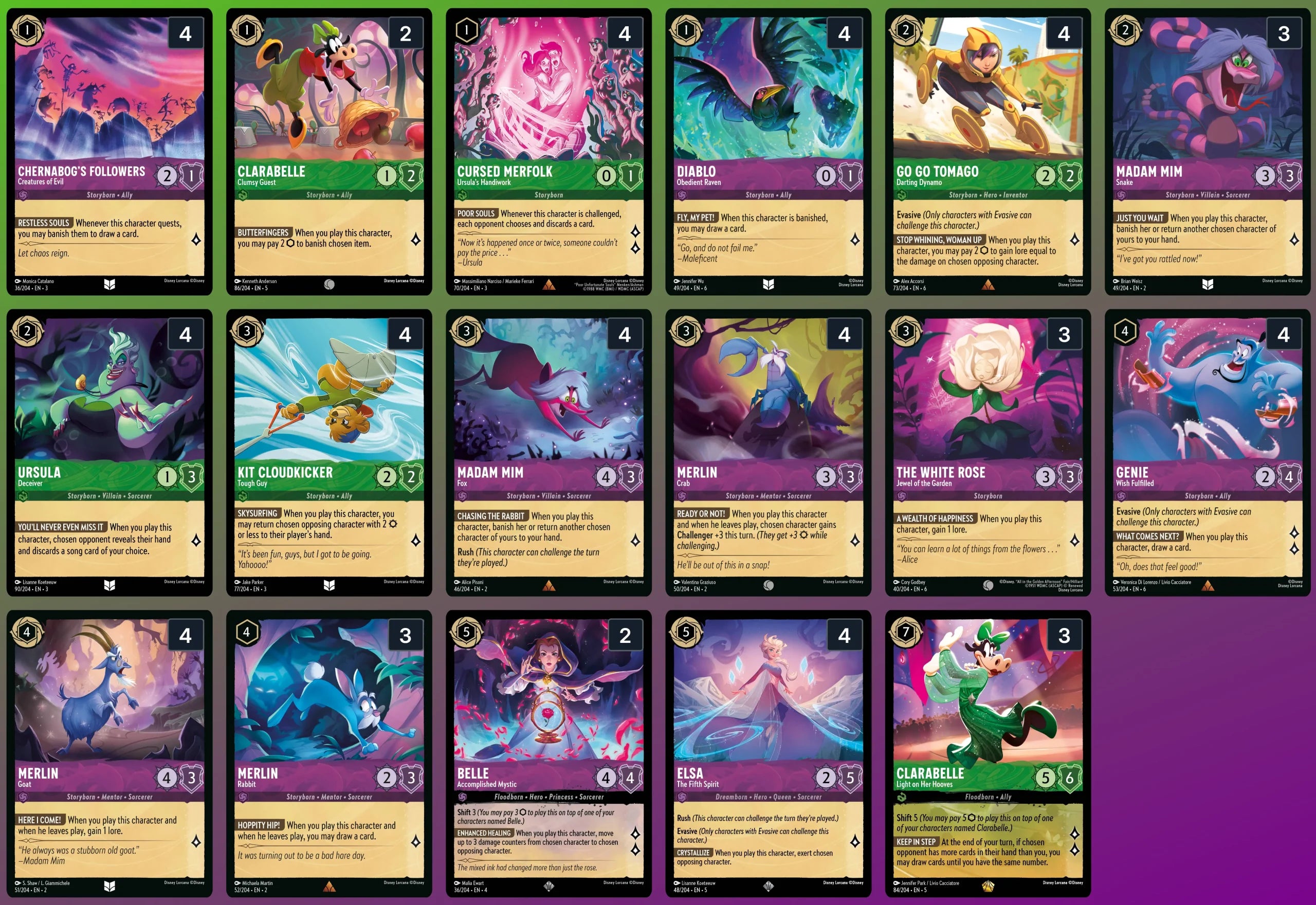 Emerald Amethyst Set 6 Deck Guide - Disney Lorcana