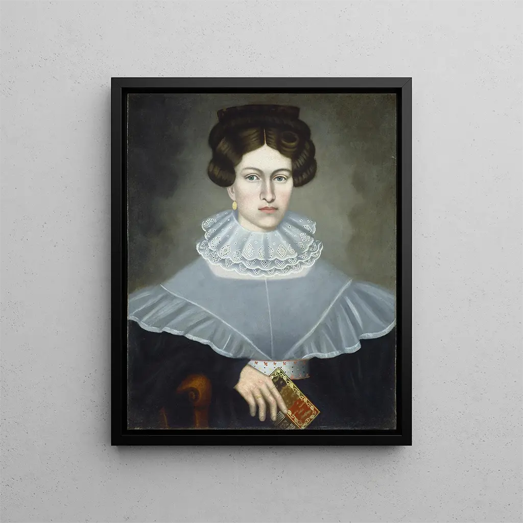 Erastus Salisbury Field - Woman Holding a Book.webp