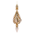 CHAMPAGNE BEADED DECO DROP FINIAL