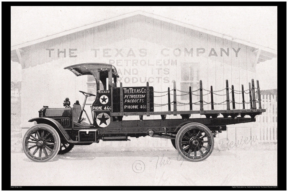Antique Truck Print - 1916 Federal Truck, Texaco