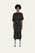 Samdi ‘Delaney’ Polka Dot Dress Navy