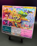 😱 ARTWORK DISCOVERED 😱 Collector discovers hidden artwork spread across Pokémon cards. Pokevault_chronicles cut out and connected card art from 5 different sets to create this scenic mega artwork. "It is crazy