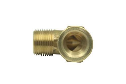 LTWFITTING Lead Free Brass Pipe 90 Deg 3/8 Inch NPT Street Elbow Forged Fitting (Pack of 25)