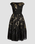 Organza Fil Coupé Midi Dress