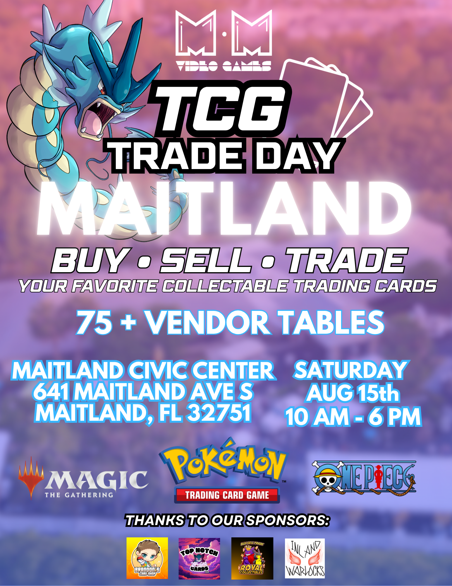 Maitland TCG Trade Day, Aug 15 (Vendors)