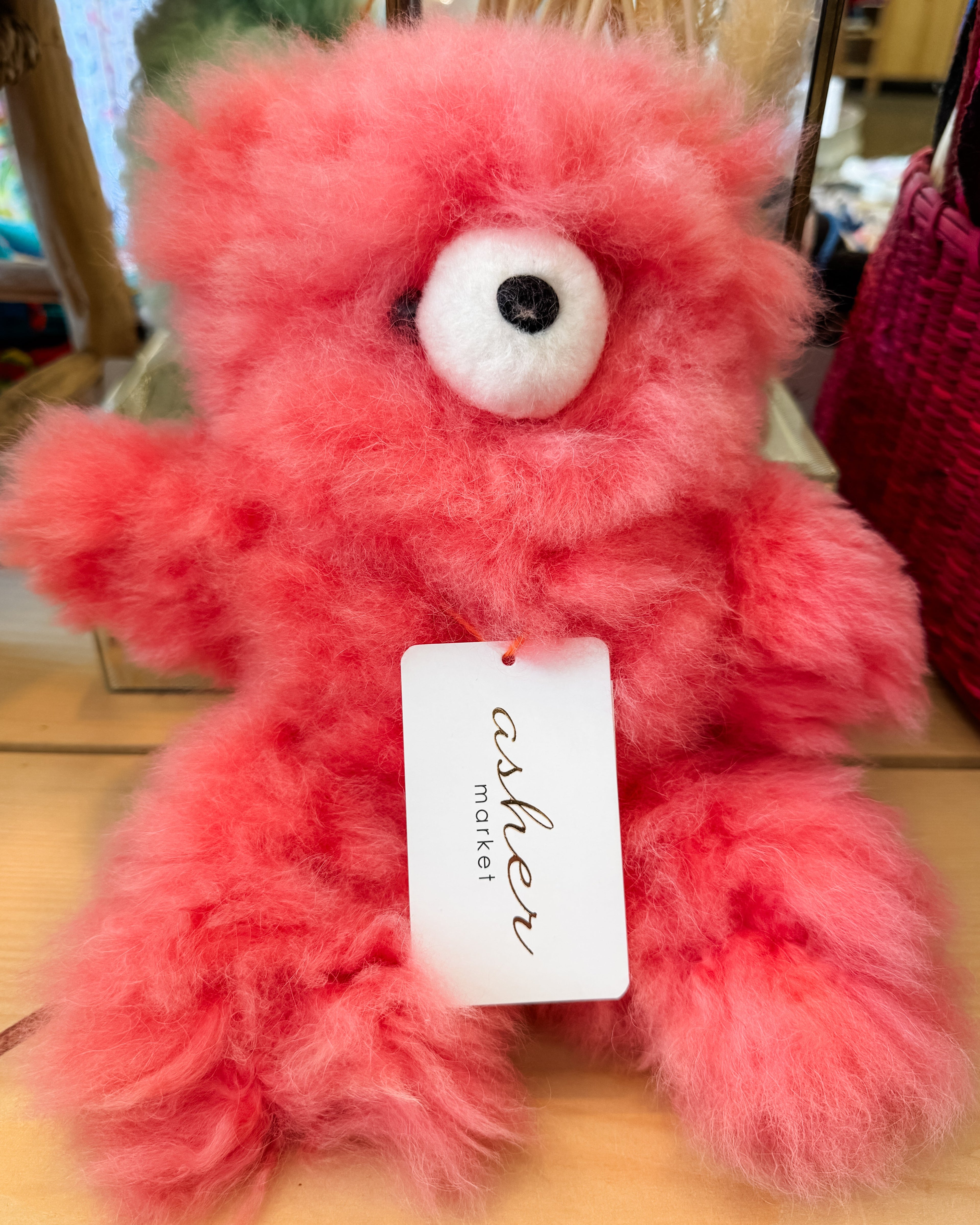 Strawberry Baby Alpaca Bear Large