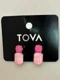 TOVA Jolene Earrings - Ultra Petal Pink