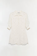 Freya Embroidered Linen Mini Dress