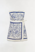 Darbie Linen Bustier Mini Dress