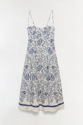 Analise Linen Bustier Midi Dress