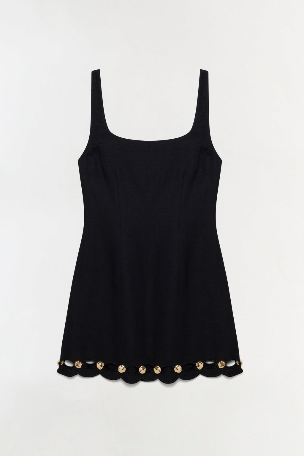 Lindley Studded Linen Midi Dress