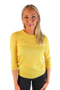 J.crew yellow Cashmere Crewneck sweater (xs)
