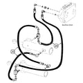 John Deere 310D Hose - to Swing Cylinders - s/n: Up to 802199 - #20 | HW Part Store