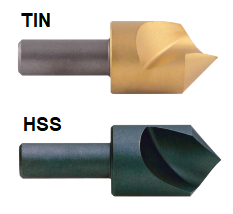 53140-TiN KEO 1/4 x 100DEG KEO HSS Single Flute Countersink