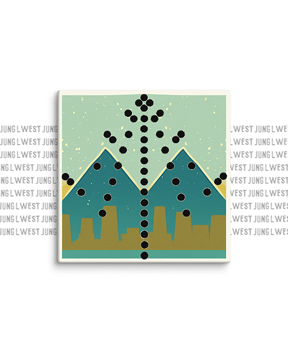 MTRX256 | TWIN PEAKS | Print On Canvas 8x8