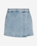NORE DENIM SKORT LICHTBLAUW