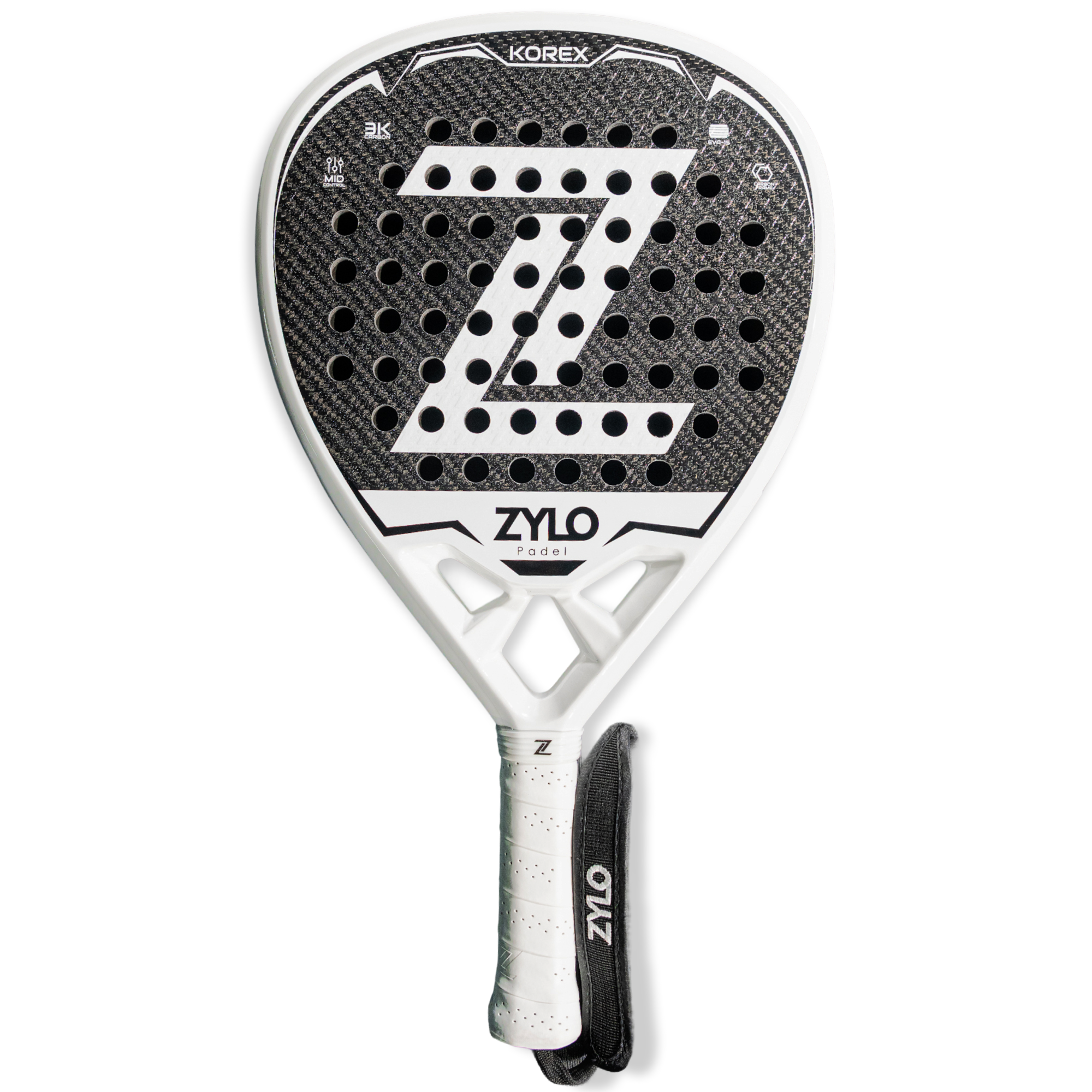 ZYLO KOREX - White Padel Racket
