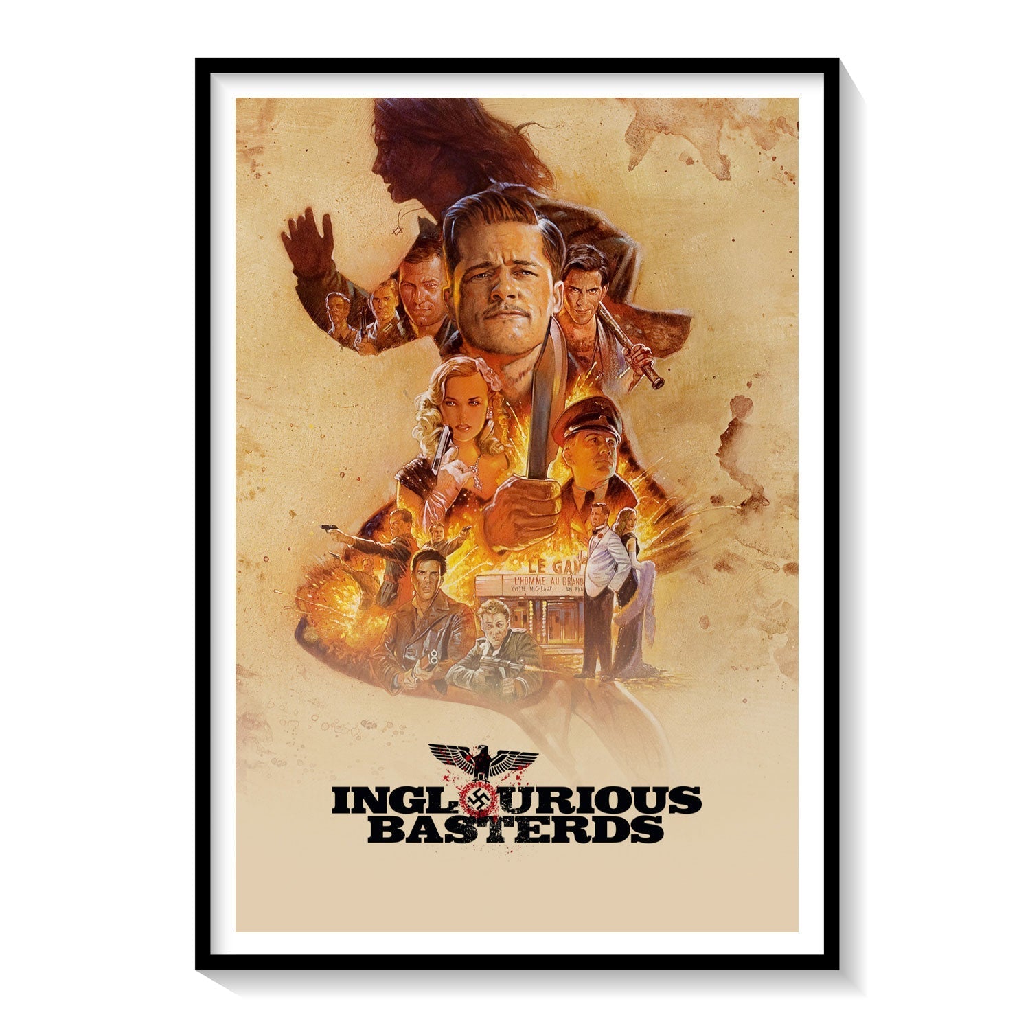 Inglourious Basterds (2009) Movie Poster Art