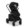 Caviar Black Nuna DEMI Icon Single Stroller - Side Angle View | Bambi Baby