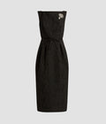 Embellished Jacquard Midi Dress