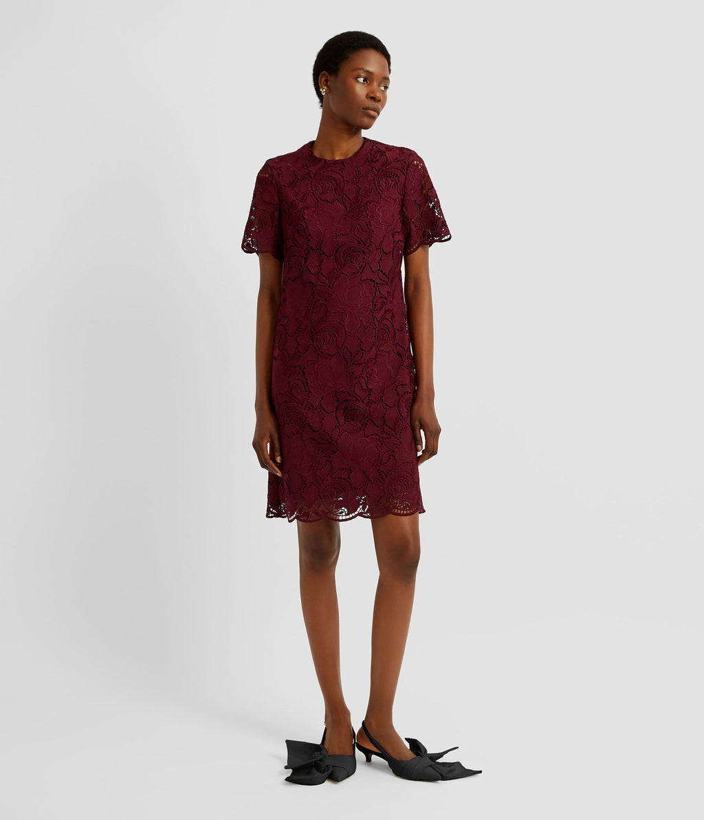 Floral Cutwork Mini Dress