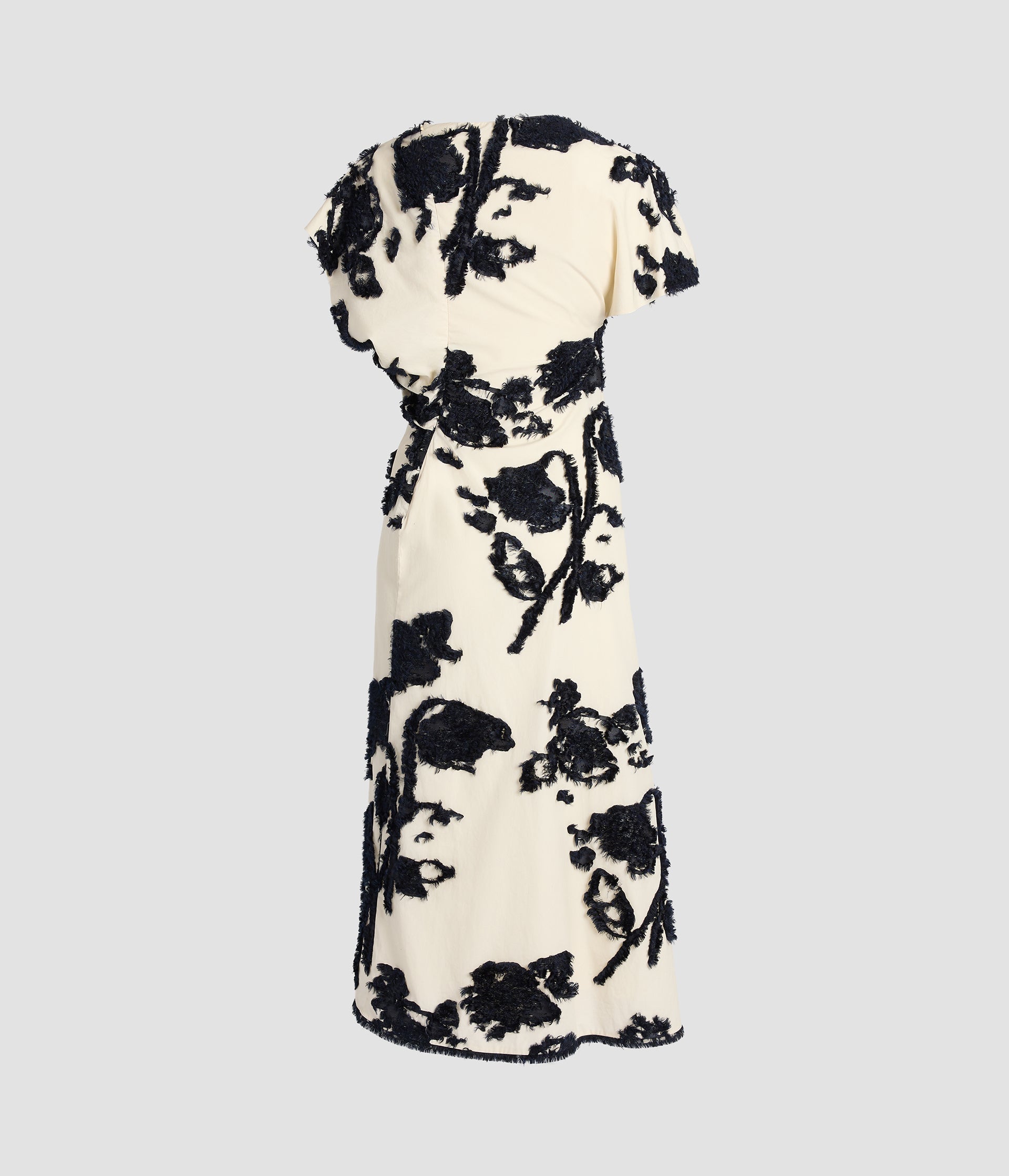 Fil Coupe Poplin Short Sleeve Midi Dress