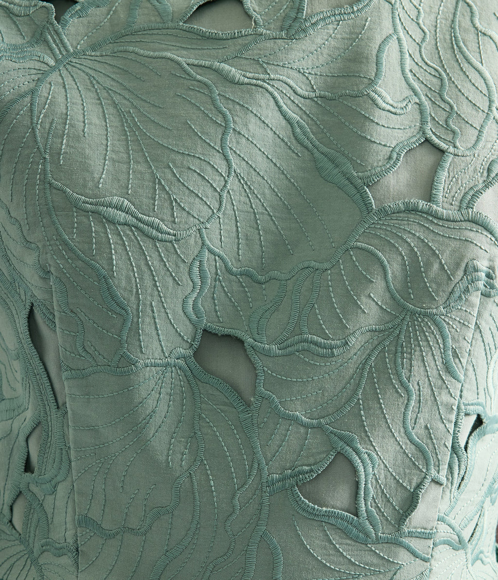 Floral Cutwork Mini Dress