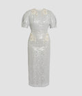 Embellished Sequins Midi Dress