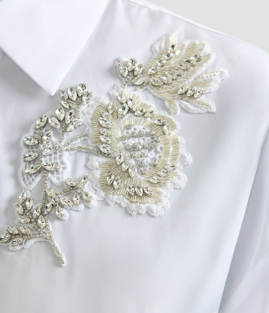 Embellished Shirt Dress
