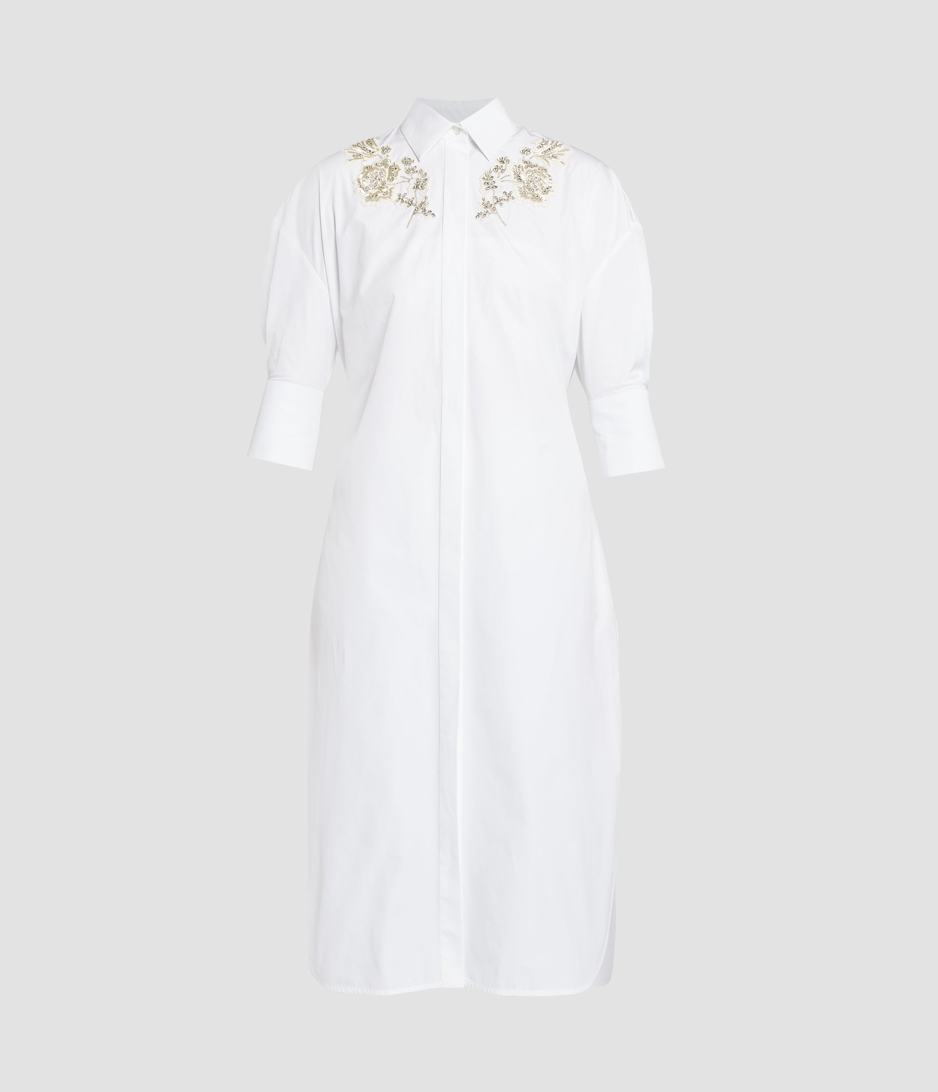 Embellished Shirt Dress