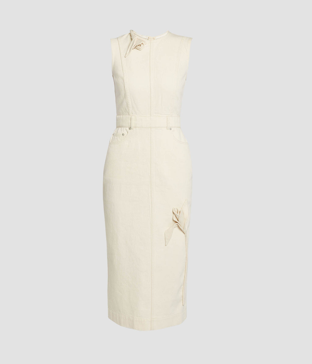 Denim Sleeveless Midi Dress