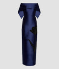 Embellished Mikado Off-The-Shoulder Gown