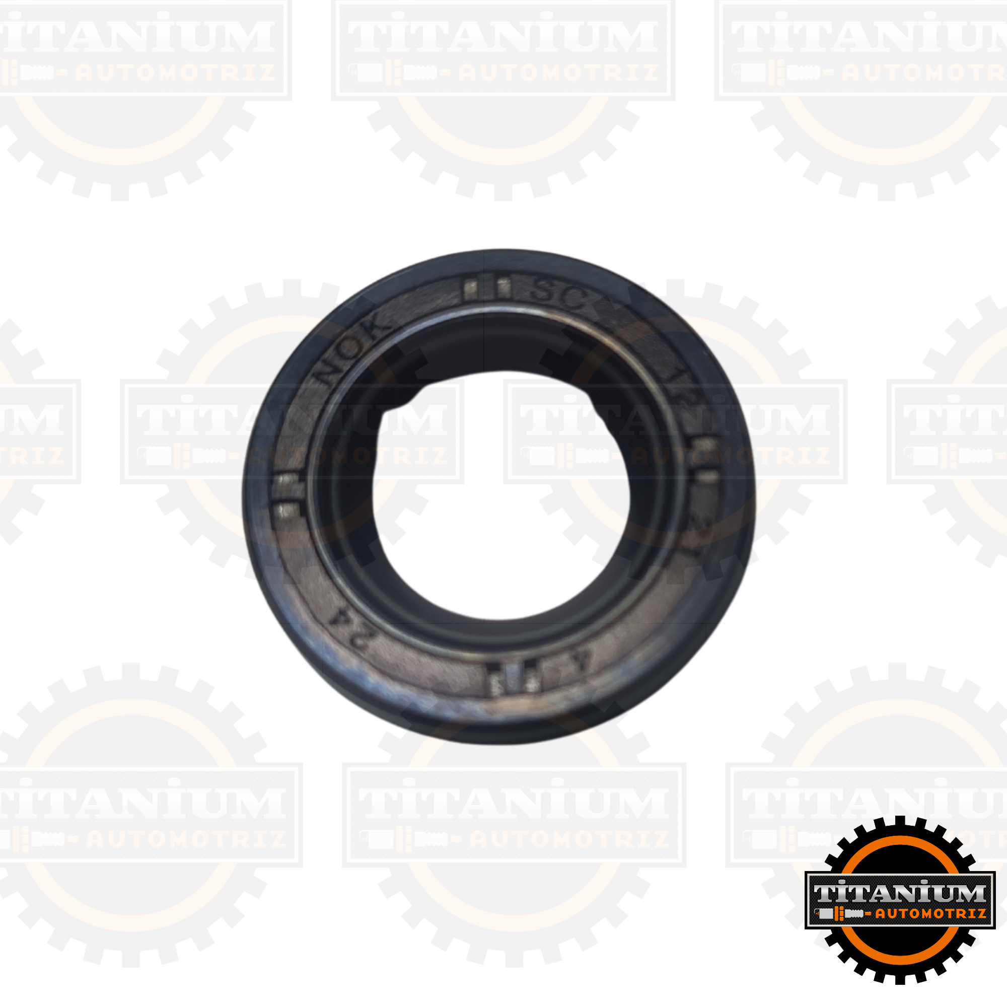 Retén de Eje de Cambio NOK 12x21x4 para Yamaha FZ16, YBR125 y CRUX110, fabricado en caucho resistente al aceite y al calor.