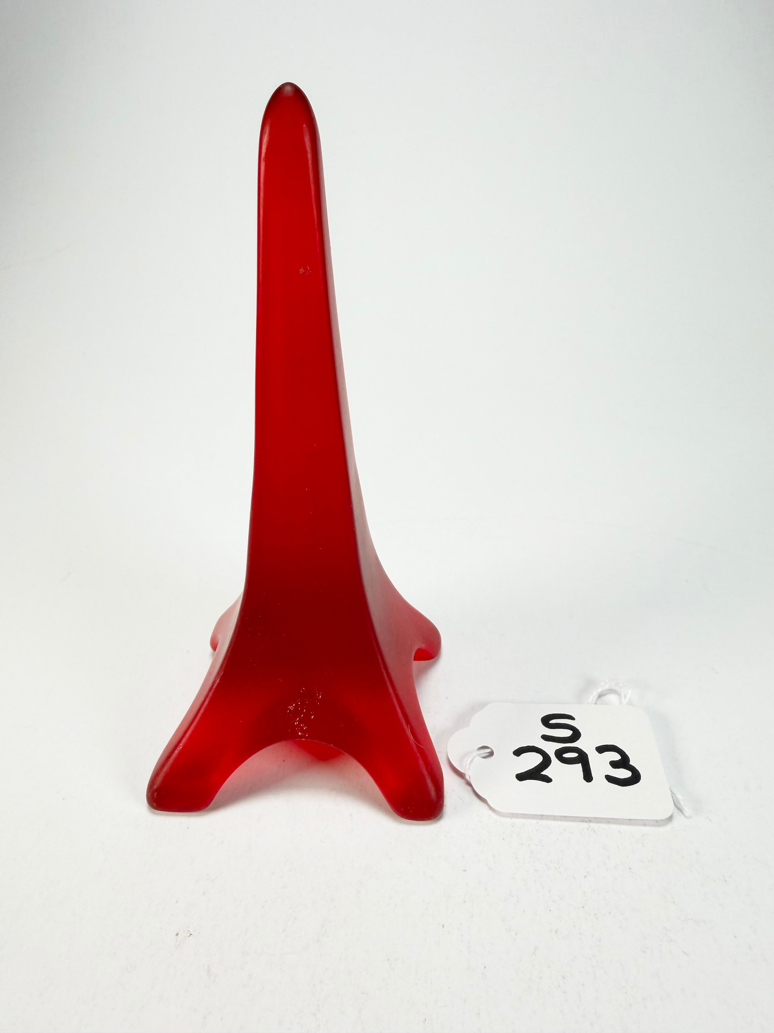 Sobral - Landmark "Eiffel Tower" Red Frost Medium 14cm Statue Ornament ( 000744 )