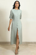 Sage Green Pencil Dress Design by Shiori at Pernia's Pop Up Shop 2026
