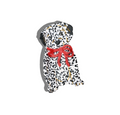 Hand-Painted Dalmatian Puppy Dog Claw Hair Clip