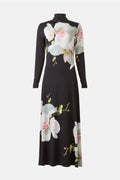 Ted Baker London Orcha Turtleneck Maxi Dress - Rich Black