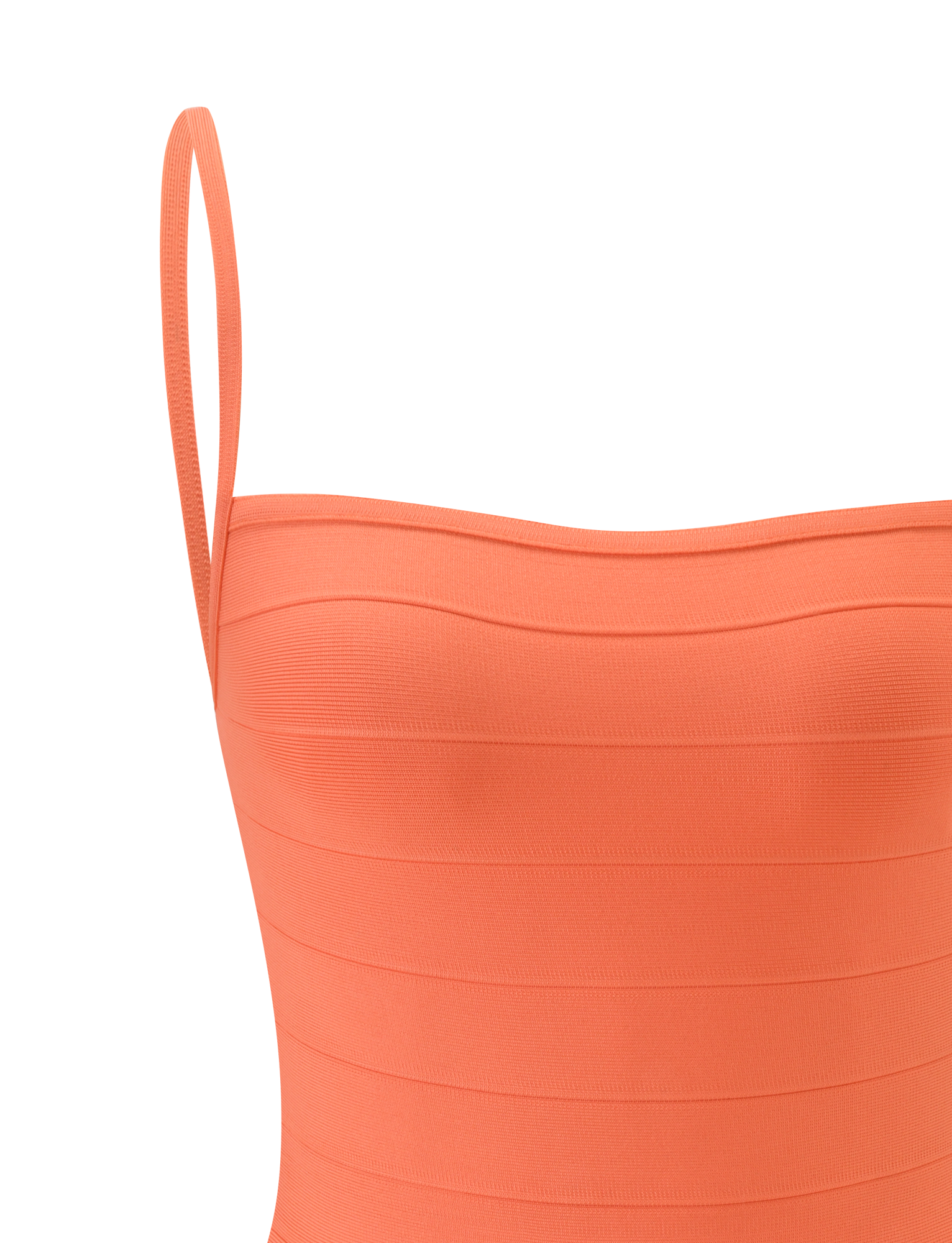 MIDORI MINI BANDAGE DRESS - CORAL