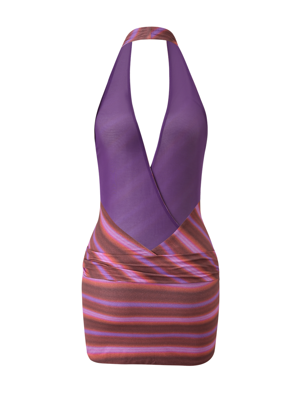 SORRENTO MINI DRESS - DUSK OMBRE STRIPE