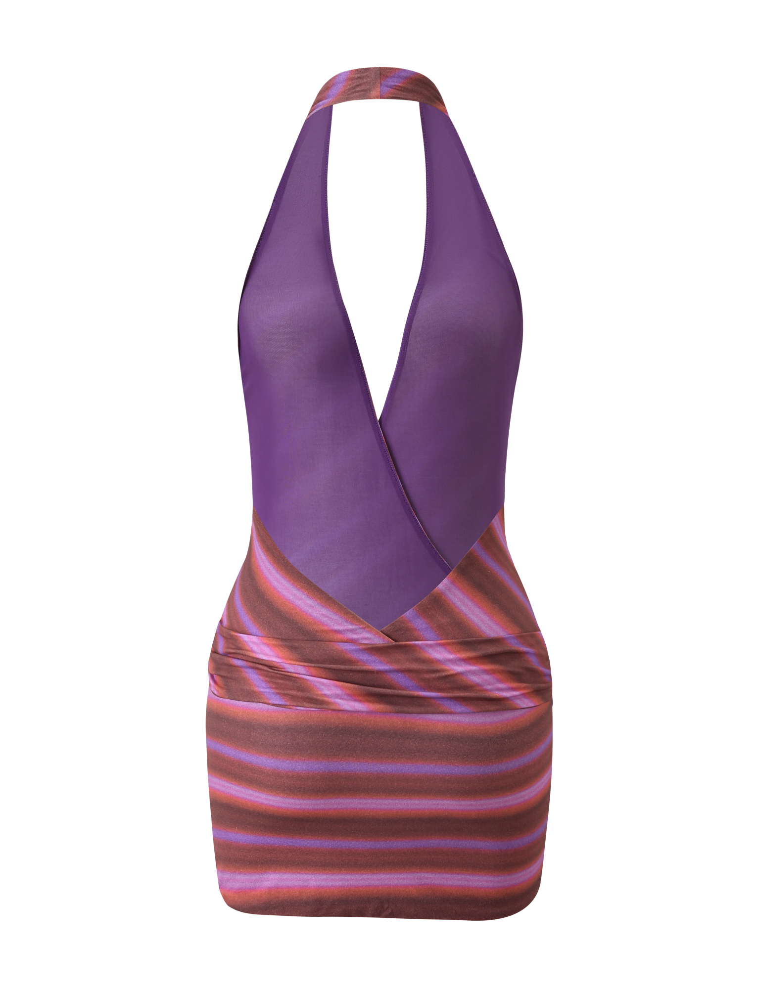 SORRENTO MINI DRESS - DUSK OMBRE STRIPE