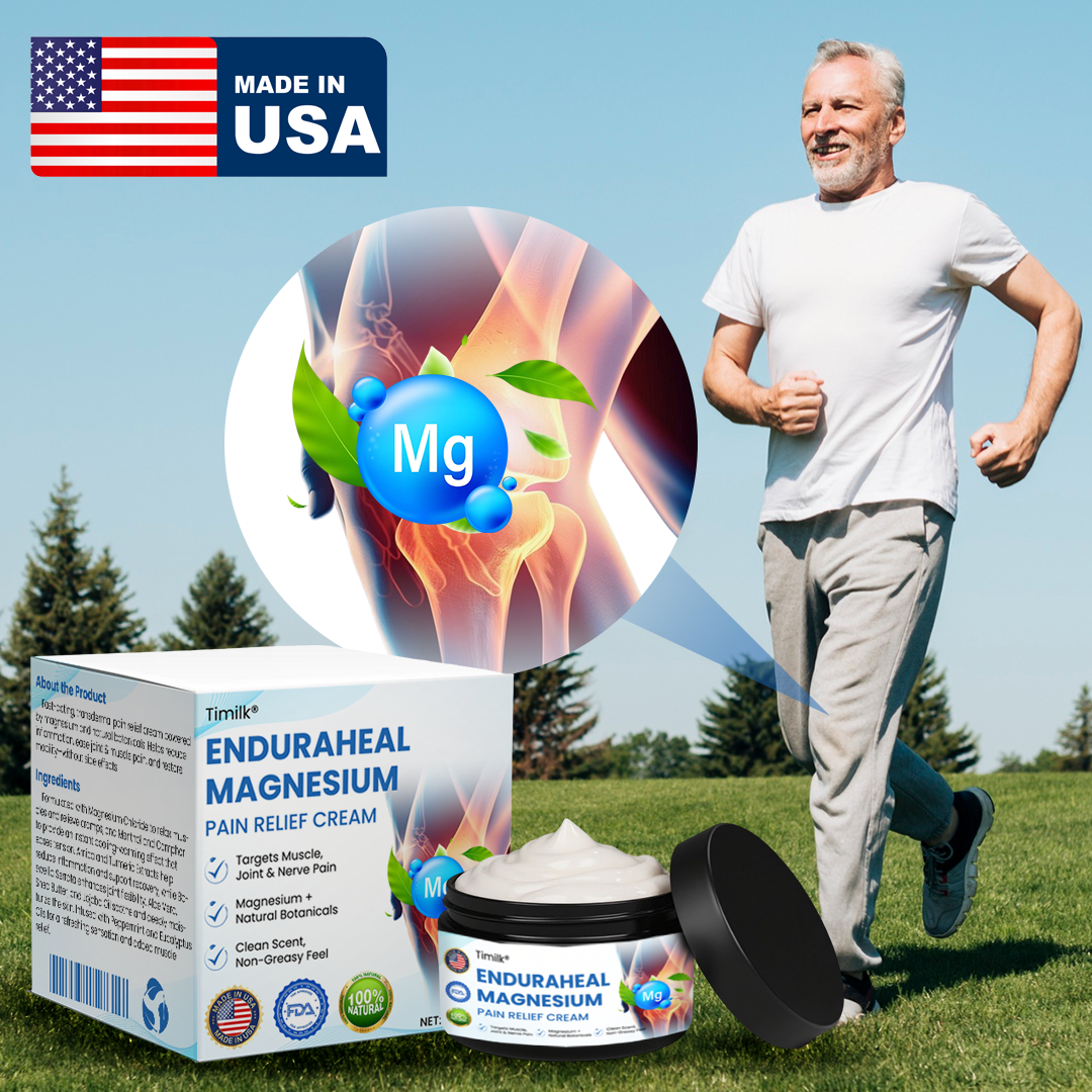 Timilk® EnduraHeal Magnesium Pain Relief Cream (Treats Arthritis, Neuropathy, Rheumatism, Sports Injuries & More)