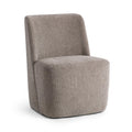 Upholstered Armless Dining Chair - Smoke Taupe